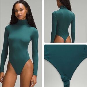 Lululemon NULU Turtleneck Bodysuit Storm Teal